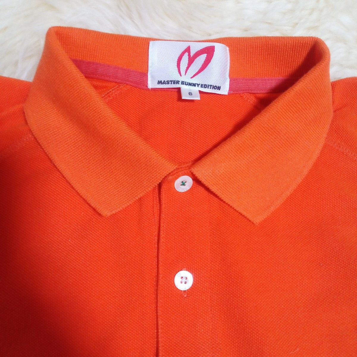 MASTER BUNNY EDITION　　半袖ポロシャツ　サイズ6　(ＬＬ)　オレンジ