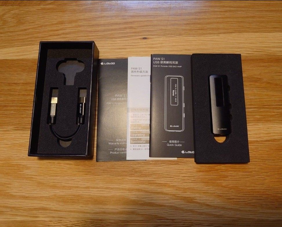 Lotoo paw S1 DSD128/PCM384対応スティック型USB-DACアンプ