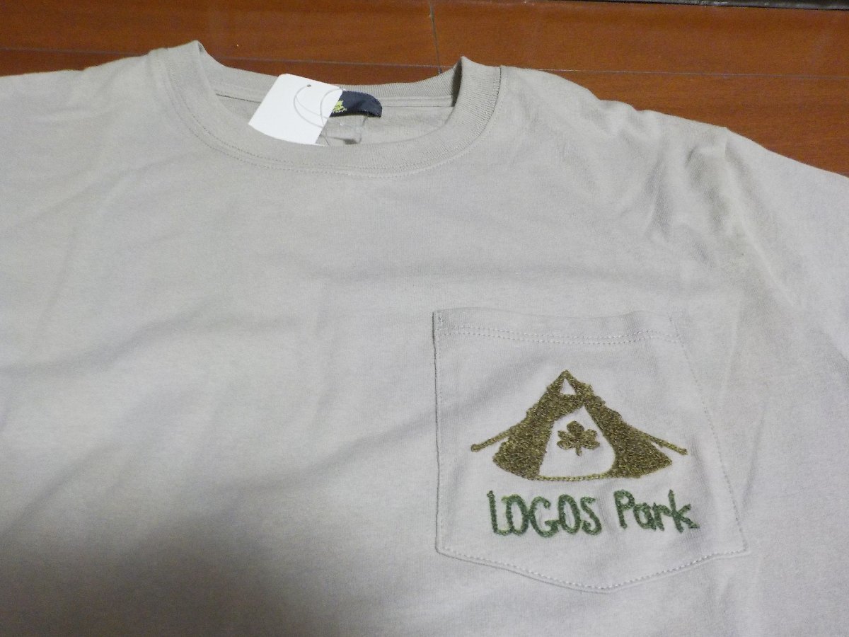 新品　レディース　LOGOS　ロゴス　トップス　半袖Tシャツ　サイズ3L　ベージュ　クリックポスト発送可　切手可_画像2