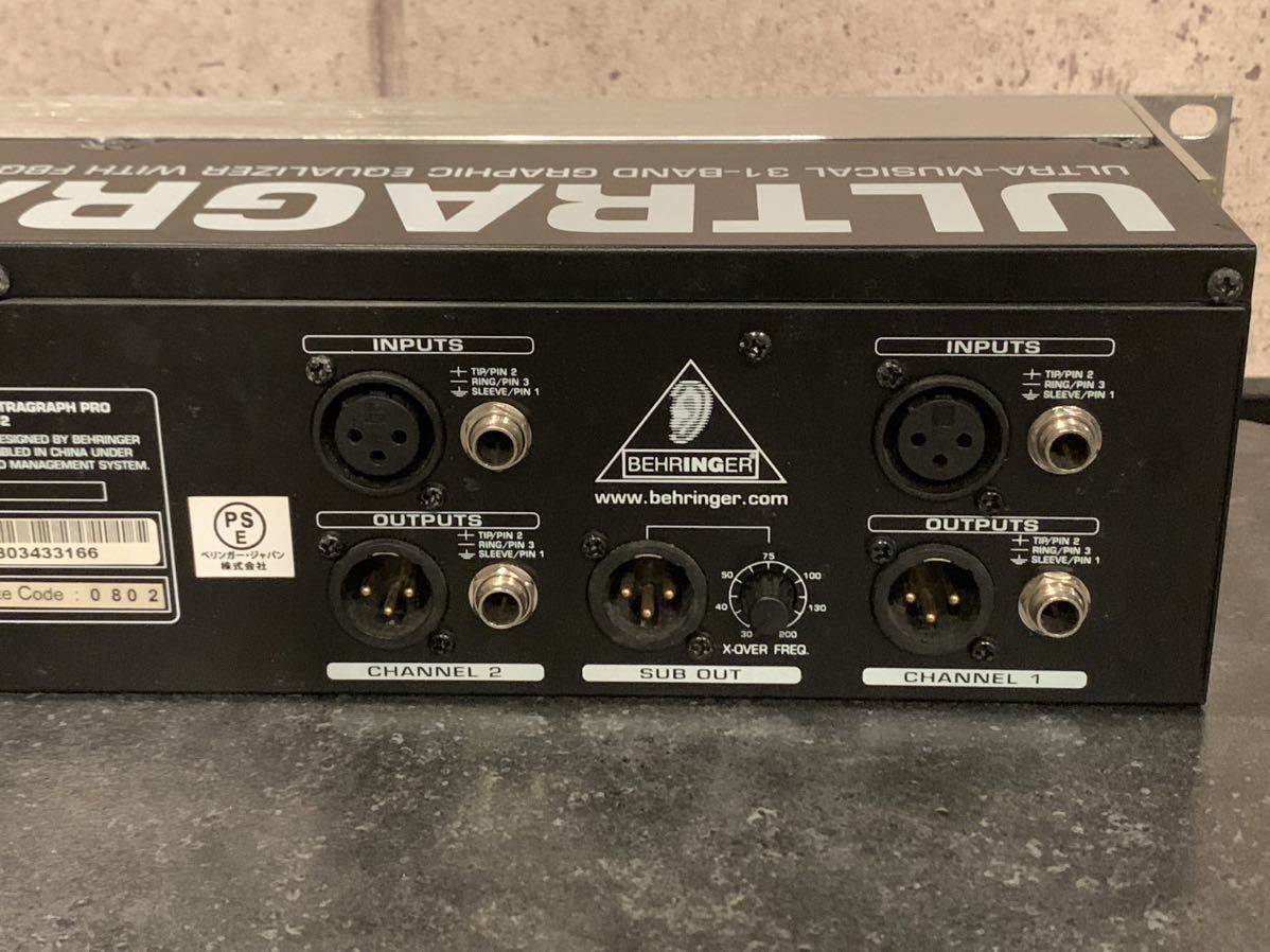 BEHRINGER ベリンガー グラフィックイコライザー FBQ6200 ULTRAGRAPH