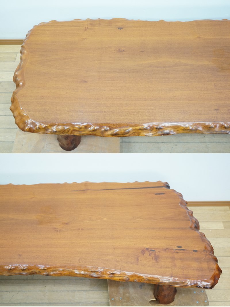  higashi is :[ zelkova ] purity zelkova one sheets board low table approximately 218×86.5. height approximately 31. natural tree keyaki material seat . desk center table living furniture tea utensils 