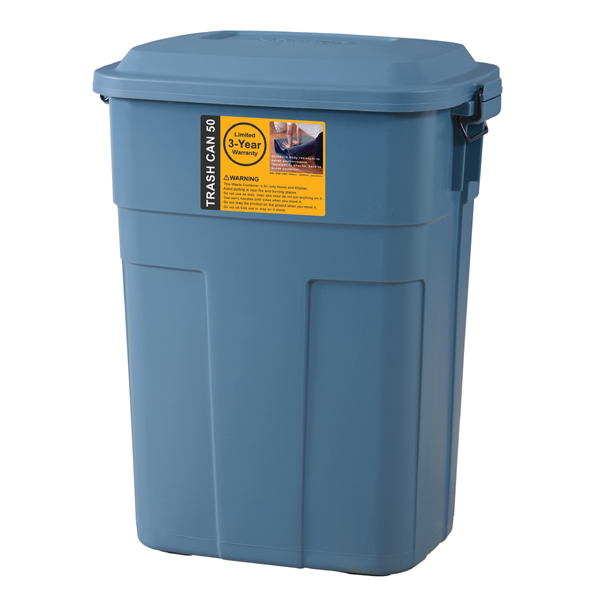  waste basket dumpster 50L trash can LFS-936NV navy trash can lock type Impact-proof made in Japan stylish cover attaching minute another interior outdoors 