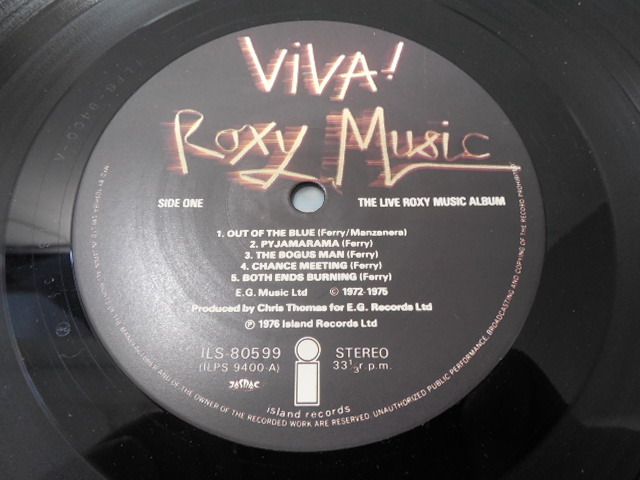 ROXY MUSIC / VIVA (国内盤) 　 　 LP盤・ILS-80599_画像6