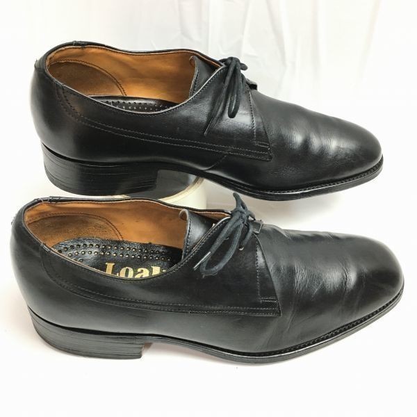 試着返品OK！Loake/ローク　イングランド製　ビンテージ　プレーントゥ　ビジネスシューズ　黒　サイズ6EEE　管NO.WZF-67