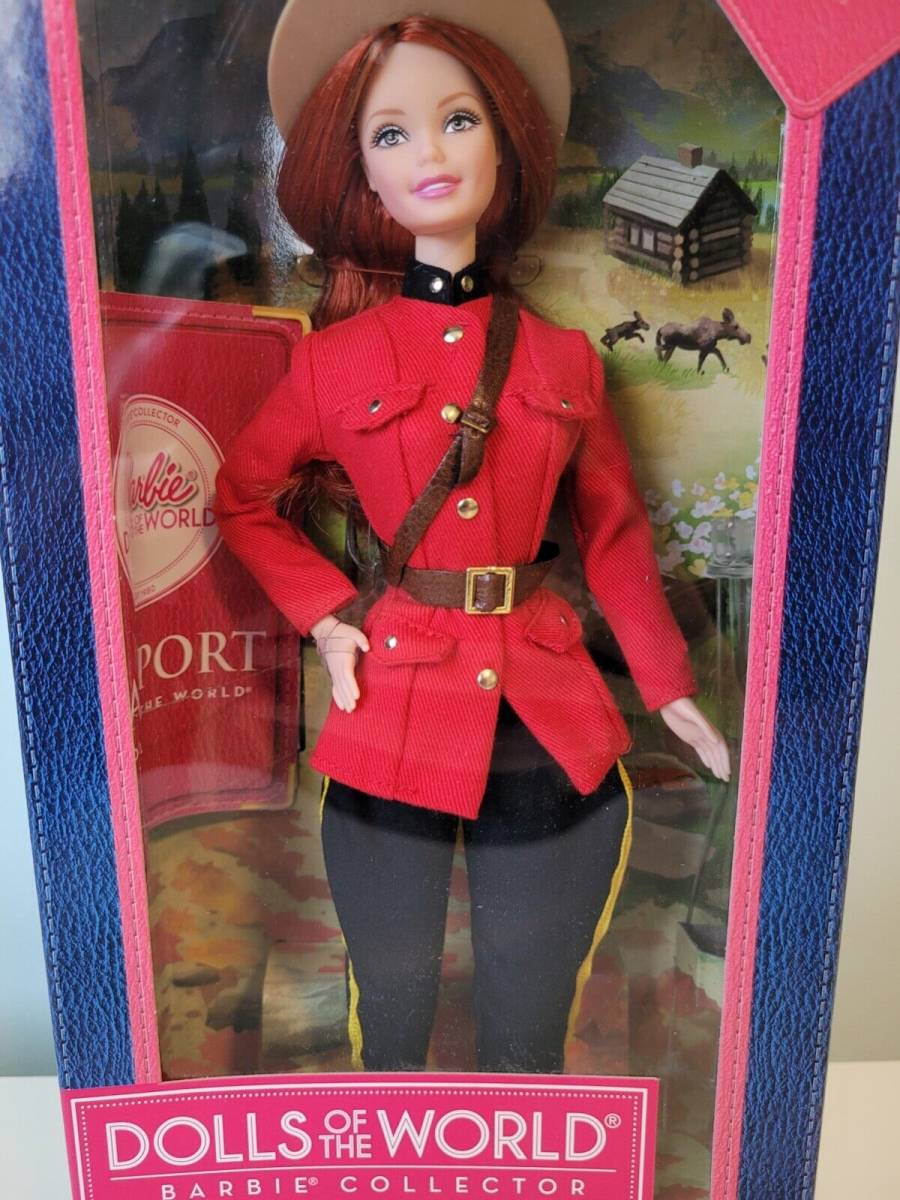 Barbie DOLLS OF THE WORLD CANADIAN POLICE新品未開封品！_画像2