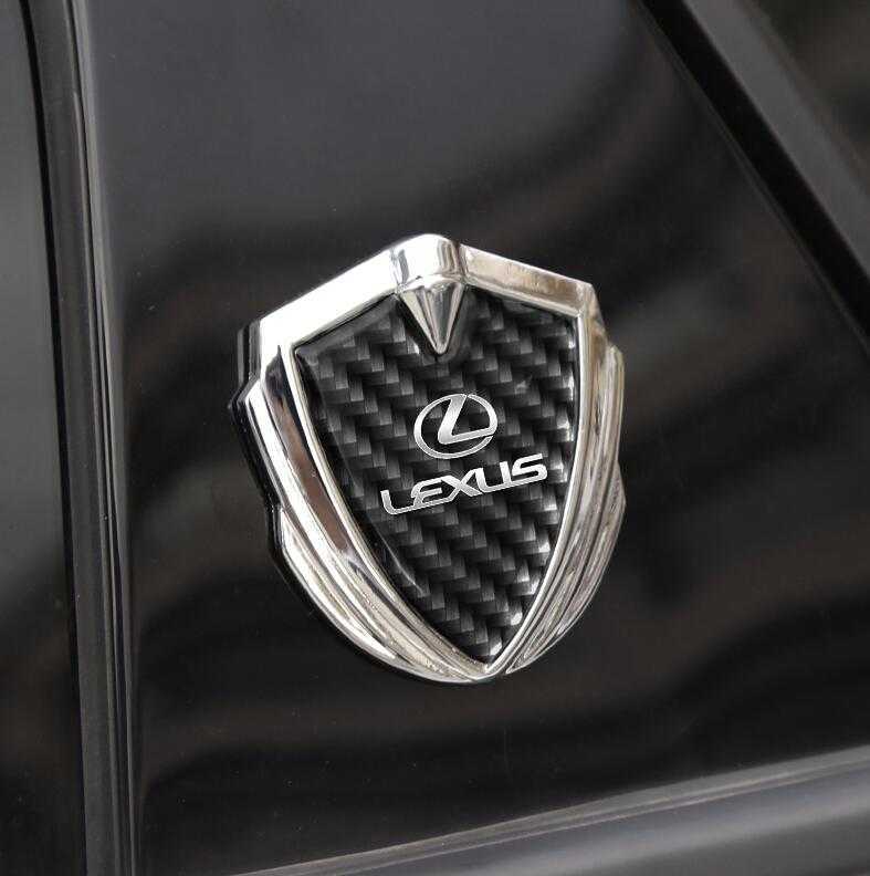 * новый товар *3D* Lexus * эмблема * уголь элемент волокно * значок стикер крыло значок наклейка оборудование орнамент * черный *