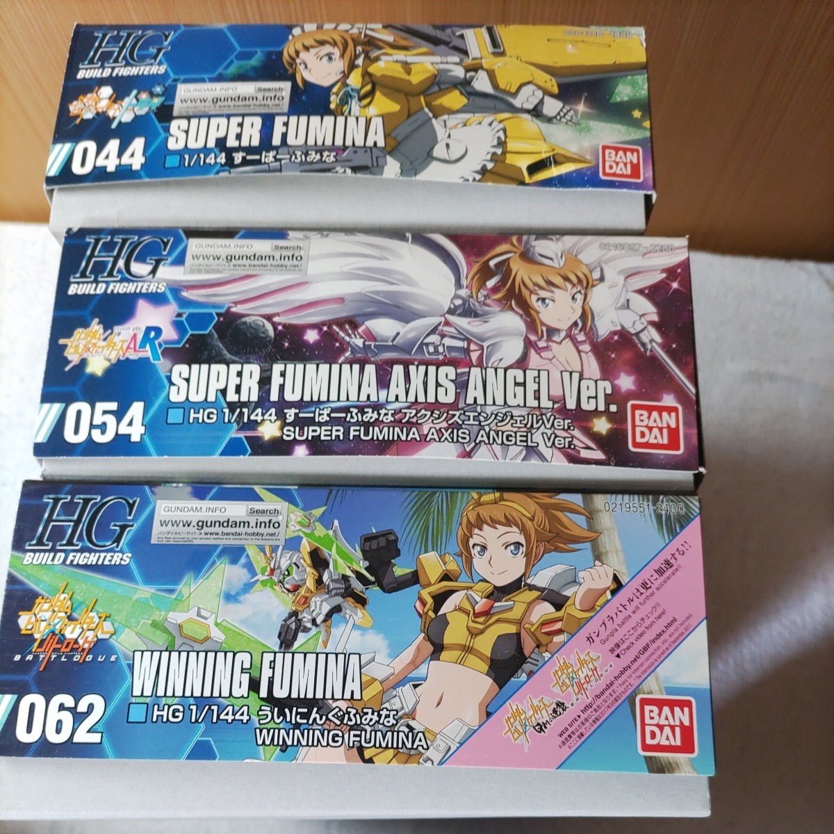 ガンダムビルドファイターズ系美少女プラモデル5点セット スーパーふみ