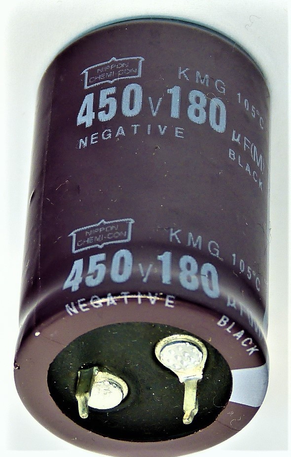  электролиз конденсатор 450v 180μf 105*C соответствует 1 шт (450v180uf )