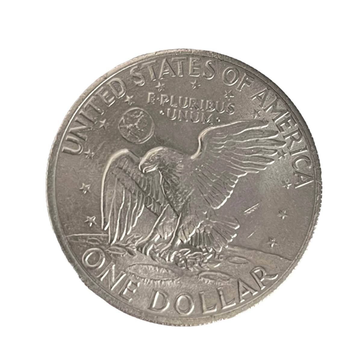 1971年 アメリカ ONE DOLLAR １ドル 硬貨 LIBERTY リバティイーグル アイゼンハワー 古銭 _画像3