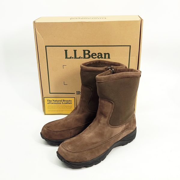 491129【US9.5】ほぼ未使用 L.L.Bean Insulated comfort boot スエード フリース コンフォート ブーツ 27.5cm ブラウン 防寒_画像1