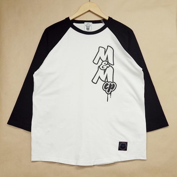 M&M ラグラン7分丈 Tシャツ ブラック グレイ XL 新品未開封 正規品-