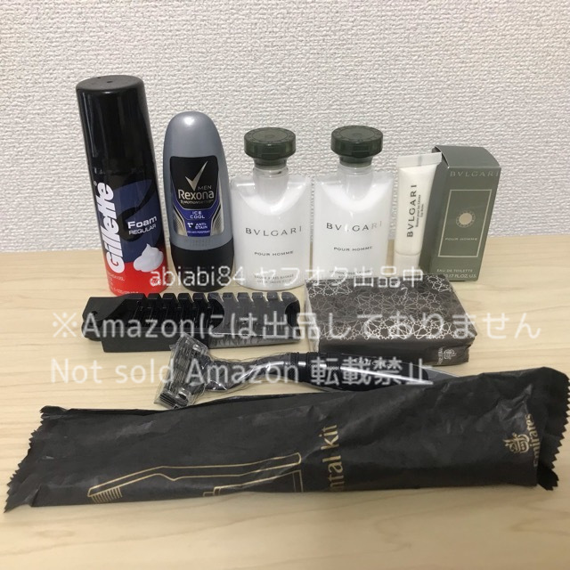 即決5600円●BVLGARI/ブルガリ×エミレーツ航空●ビジネスクラス アメニティ ハンドル付きクラッチバッグタイプ 香水プールオム他 未使用_画像9