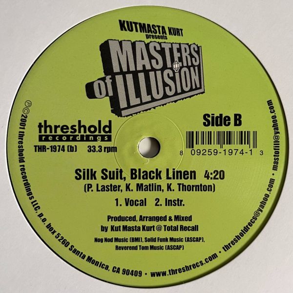 KutMasta Kurt Presents Masters Of Illusion - The Bay-Bronx Bridge / Silk Suit, Black Linen_画像2