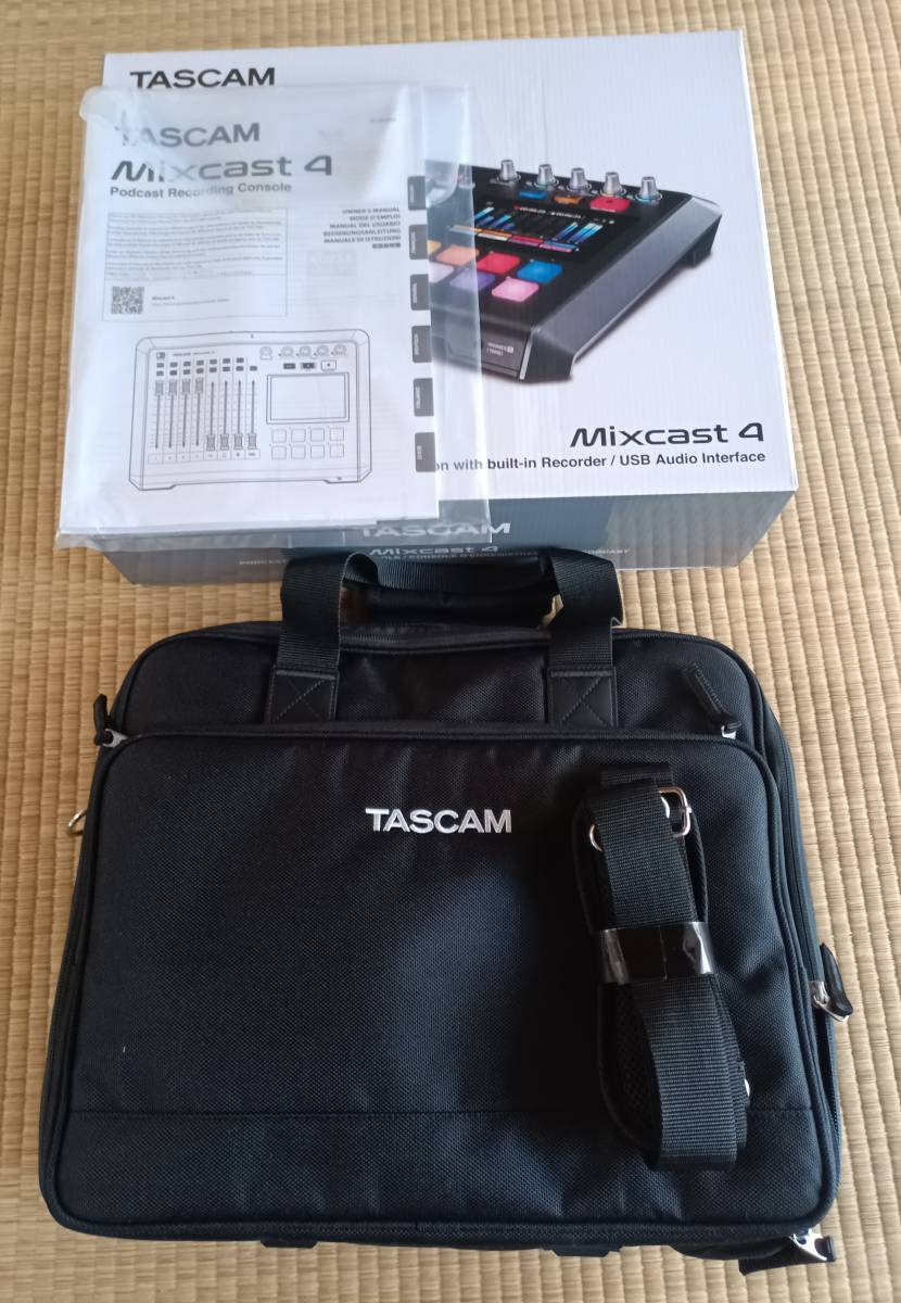 バッグなし 即決 1回動作確認のみ TASCAM Mixcast 4 ポッドキャスト制作 ワークステーション ゆうパックお手軽配送で発送致します！_バッグは付属しません。