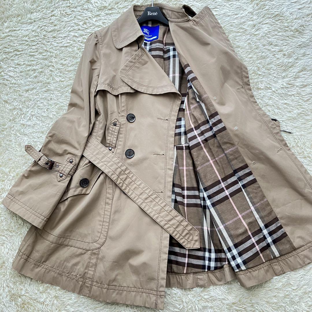 良品 バーバリーブルーレーベル BURBERRY BLUE LABEL トレンチコート