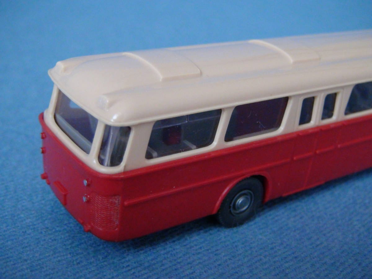 【希少】1970年代西ドイツ・ヴィーキングWIKING1/90ビュッシング・大型路線バス・クリーム/赤ツートン美品・HOスケール_画像4