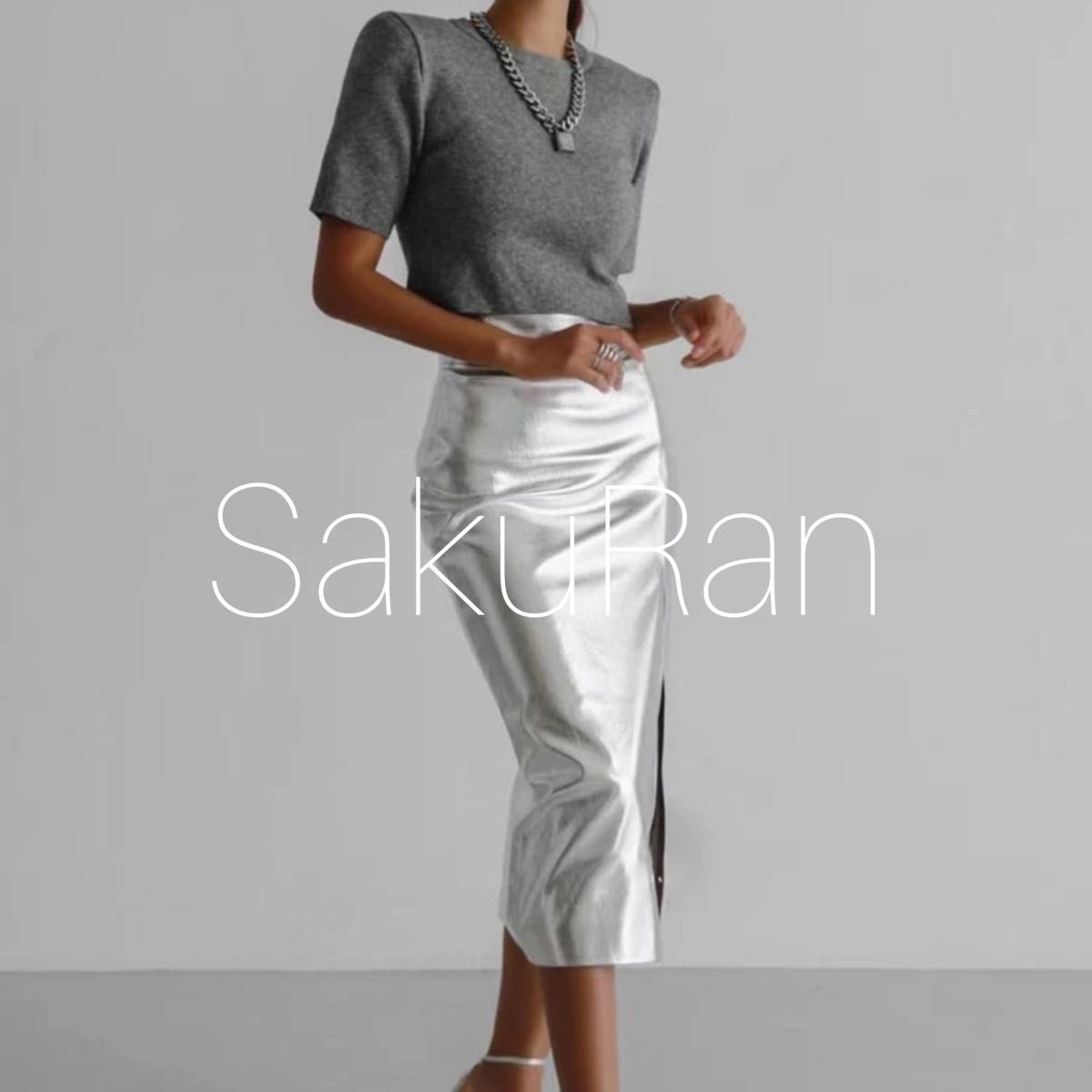 メタリック レザー スカート1 ZARA イエナ ミラオーウェン メタリック レザー スカート1 ZARA イエナ ミラオーウェン