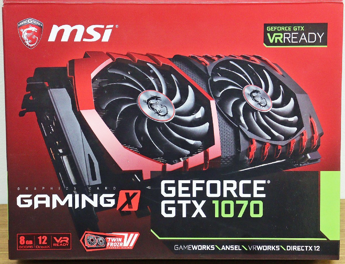MSI GeForce GTX 1070 GAMING X 8G グラボ-