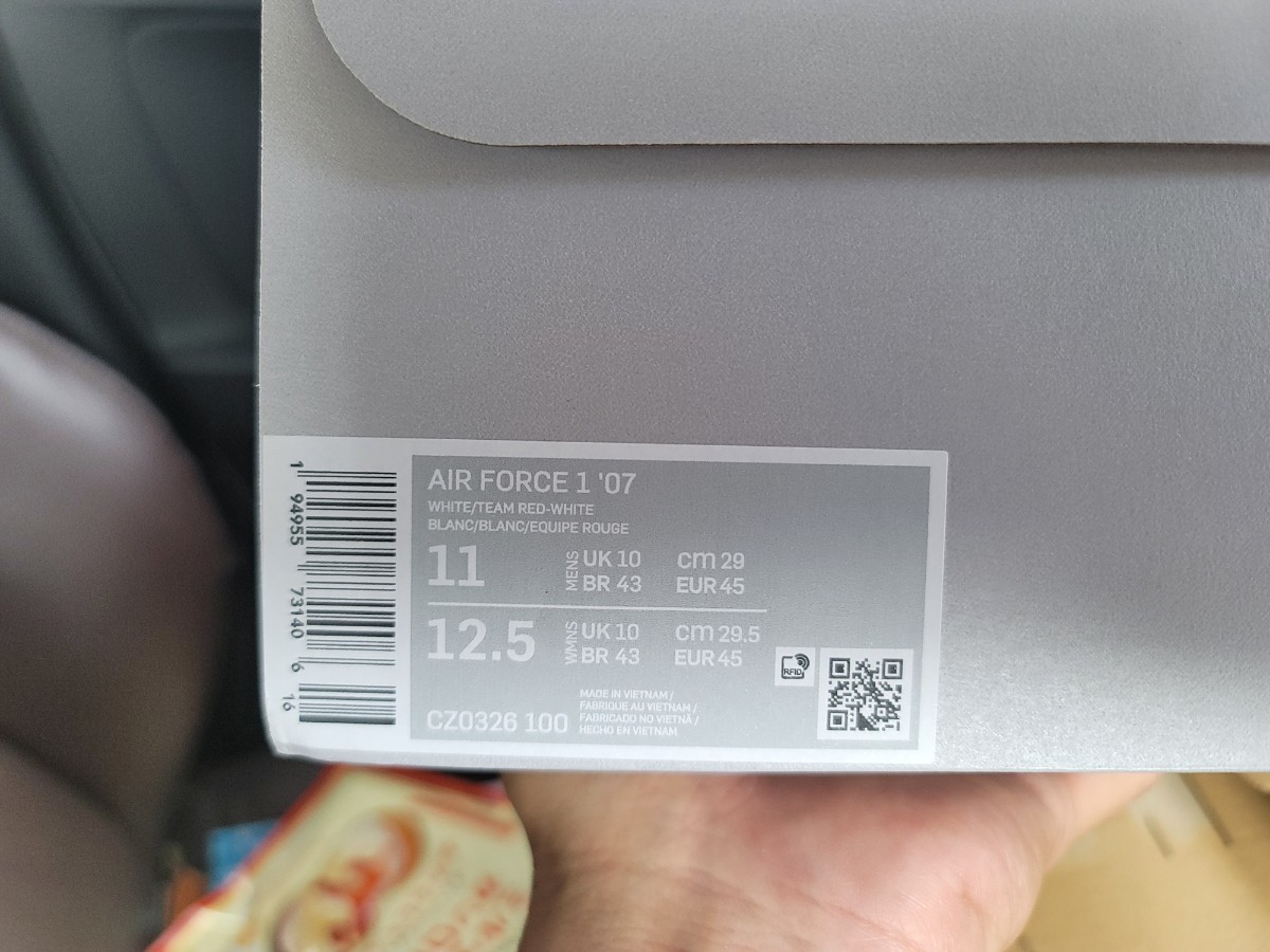 最終価格　完売品　送料込み　新品未使用　完売品　NIKE ナイキエアフォース1 エアフォースワン FORCE1 29　11　_画像6