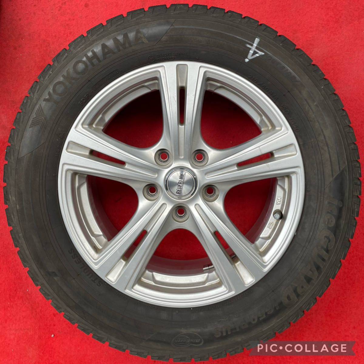 (商品番号542)社外ホイール16インチ215/60R16 横浜スタッドレスタイヤ4本セット16x6.1/2 215/60R16_画像9