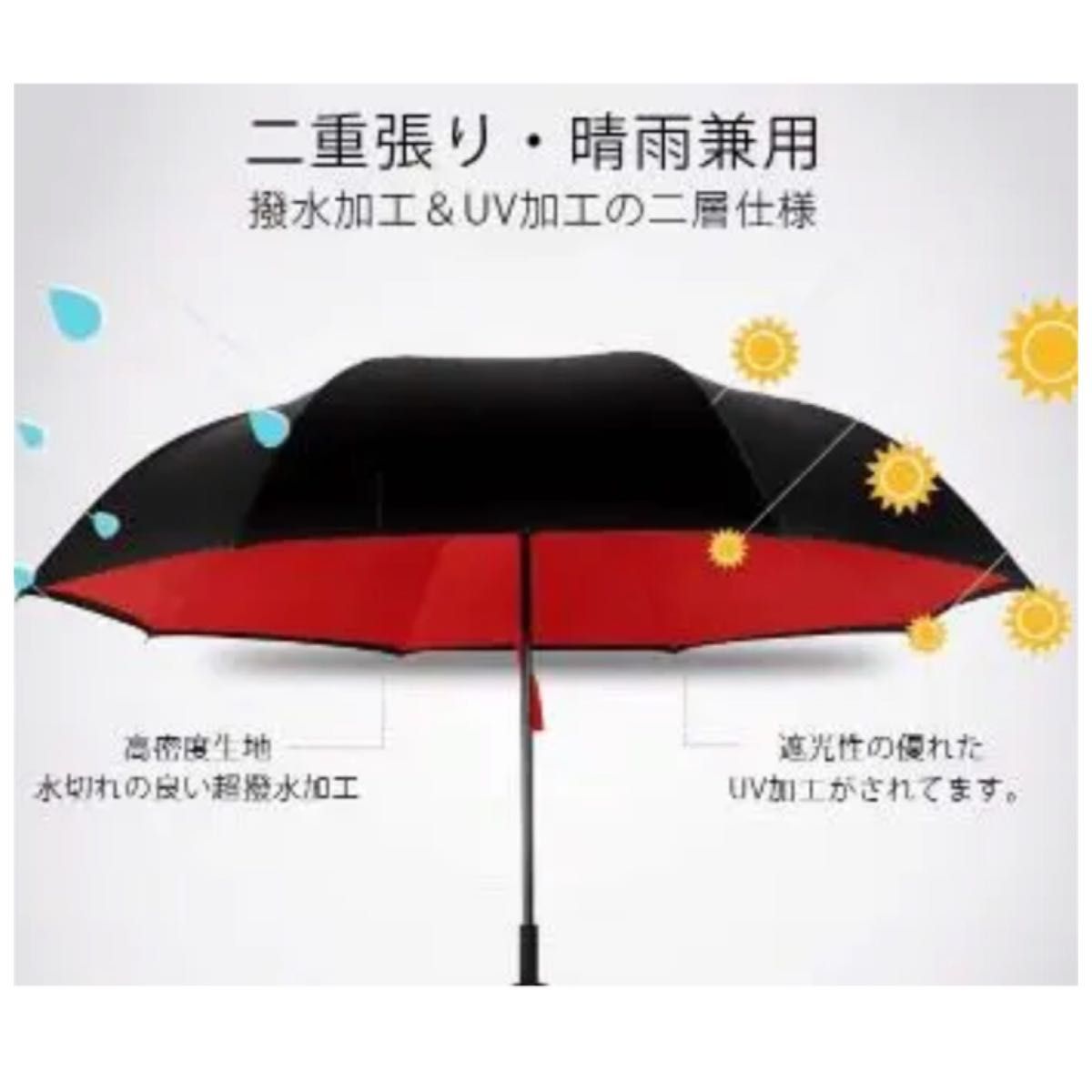 折りたたみ傘 晴雨兼用 UVカット　パープル花