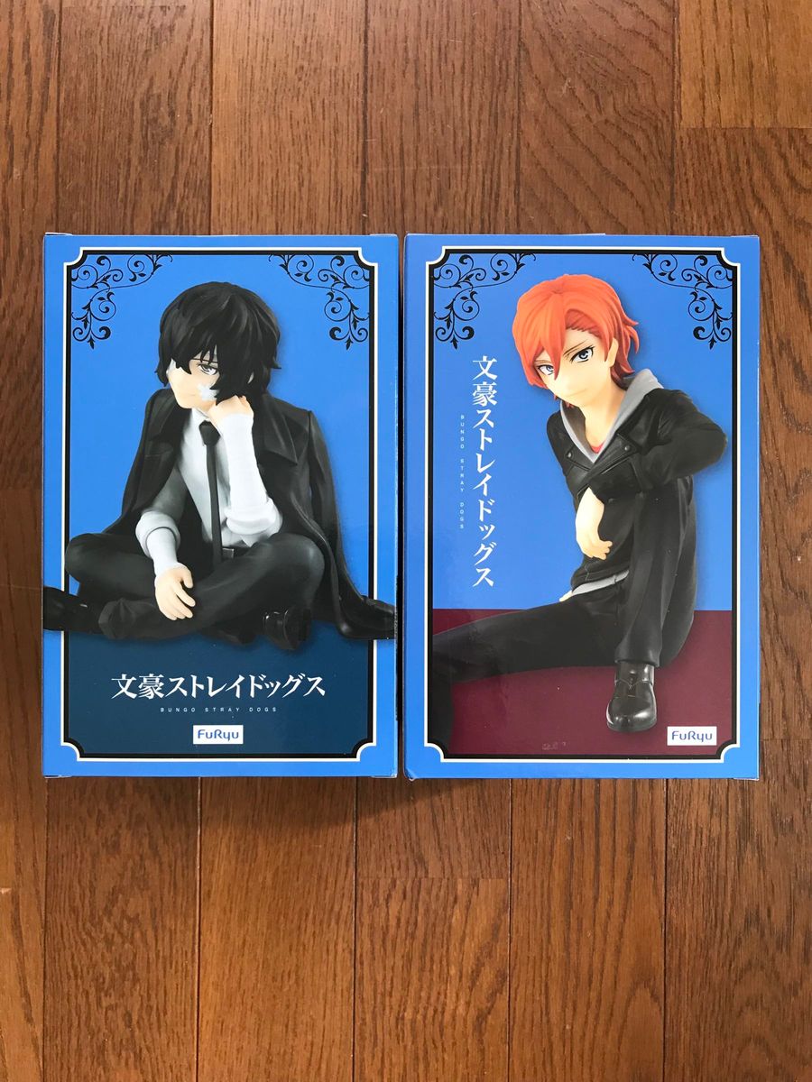 文豪ストレイドッグス ぬーどるストッパーフィギュア 太宰 治 中原中也 2個まとめ売り