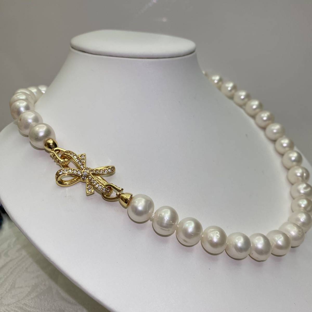 日本の海水真珠のネックレス-