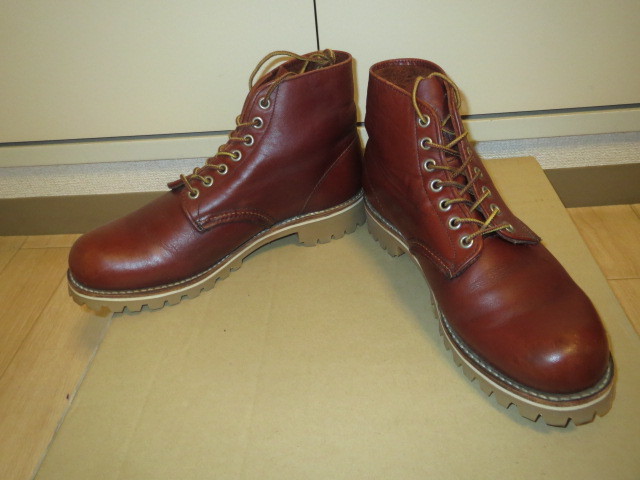 RED WING アイリッシュセッター ヴィブラムハニーソール#100交換 9105 6INCH ROUND TOE BOOTS COPPER ８D