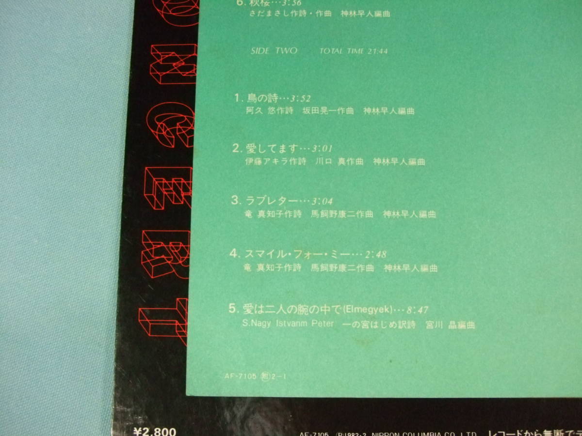 [LP] 河合奈保子 / Naoko in Concert (1982)_画像5