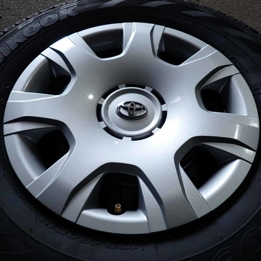 冬4本新品2023年製 会社宛送料無料 195/80R15×6J LT ハンコック Winter RW06 TOYOTA トヨタ純正スチール カバー付 ハイエース NO,D2719-13_画像5