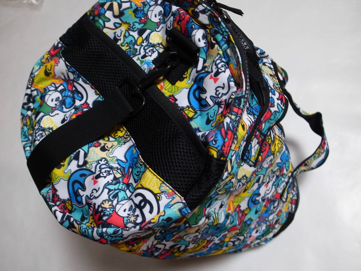 激レア・稀少 STUSSY ステューシー ヘッズ柄 総柄 ショルダー 激レア・稀少 STUSSY ステューシー ヘッズ柄 総柄 ショルダー
