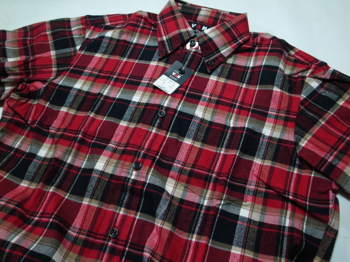 値下げ】 ネル ヴァンヂャケット☆チェック柄 JAC ☆VAN 長袖 JACKET