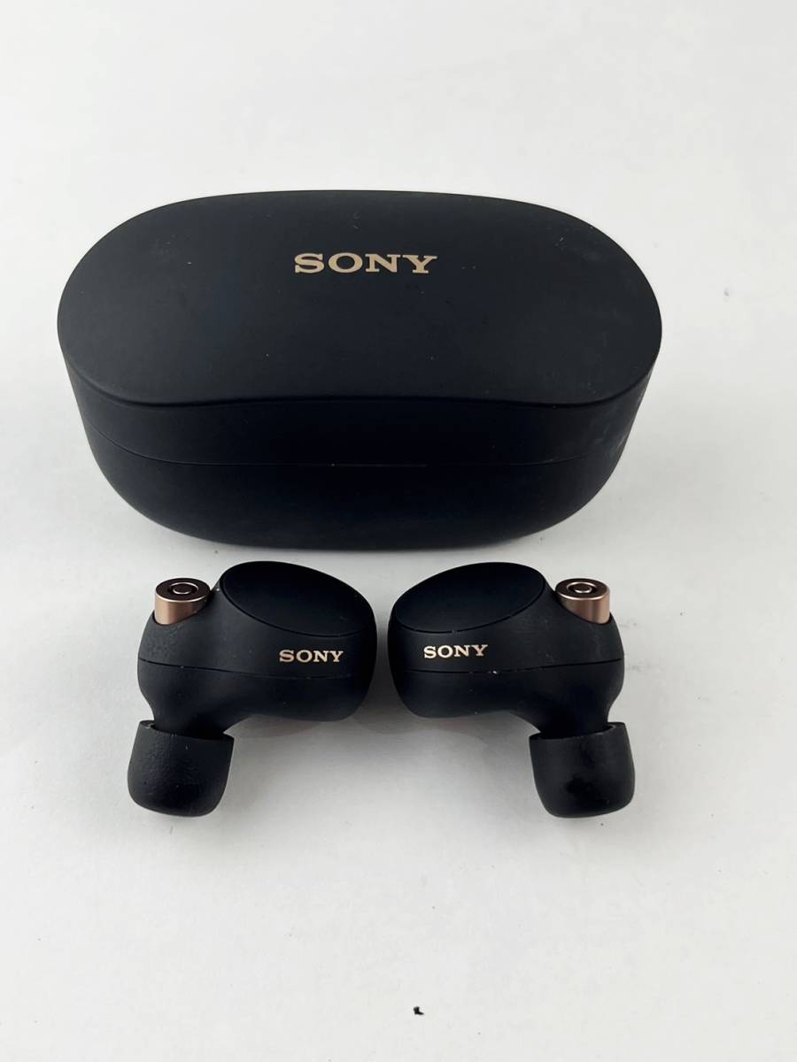 1円～ SONY ソニー WF-1000XM4 ワイヤレスイヤホン用 Bluetooth YY2948 黒 ブラックの画像1