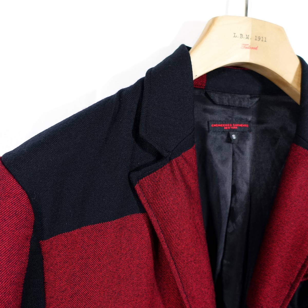 【美品】エンジニアードガーメンツ　アンドーバージャケット　赤黒チェック　Engineered Garments　（Andover Jacket -  Big Plaid）