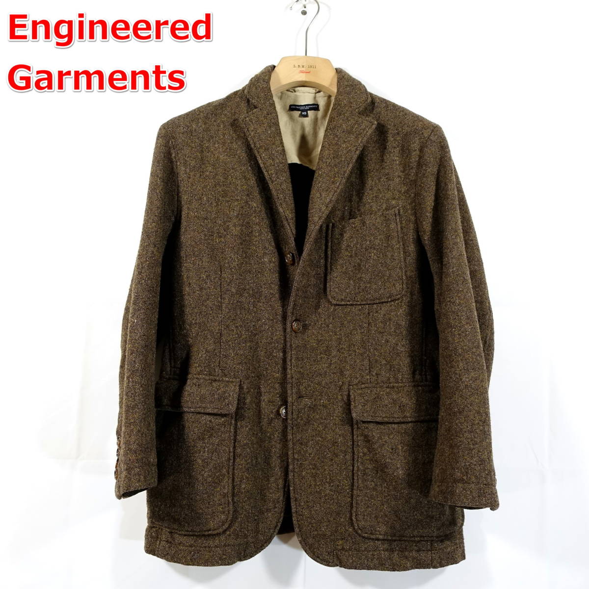 【定番】エンジニアードガーメンツ　ツイード　ベイカージャケット　Engineered Garments　（Baker Jacket）　サイズＸＳ