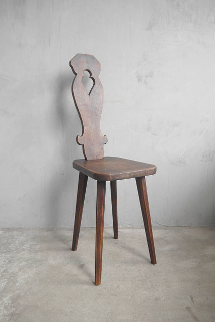 アンティーク　フランス　装飾デザイン　ウッドチェアー　C　椅子　店舗什器　ラック