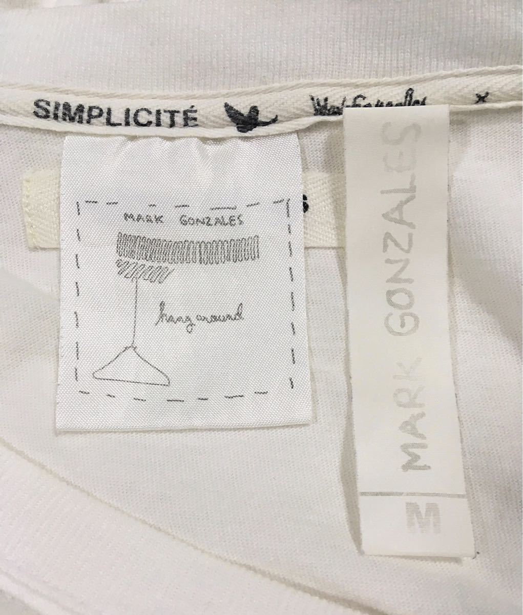 MARK GONZALES SIMPLICITE PLUS マークゴンザレス サンプルシテ プラス ボーダー プリントTシャツ サイズ M 38_画像6