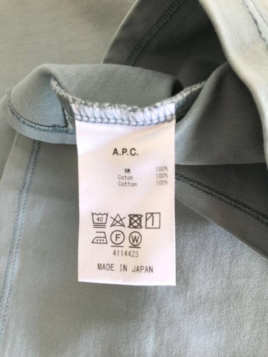 アーペーセー/A.P.C./トップス/カットソー/Tシャツ/7分袖/S/コットン/ライトブルー/日本製/良品美品