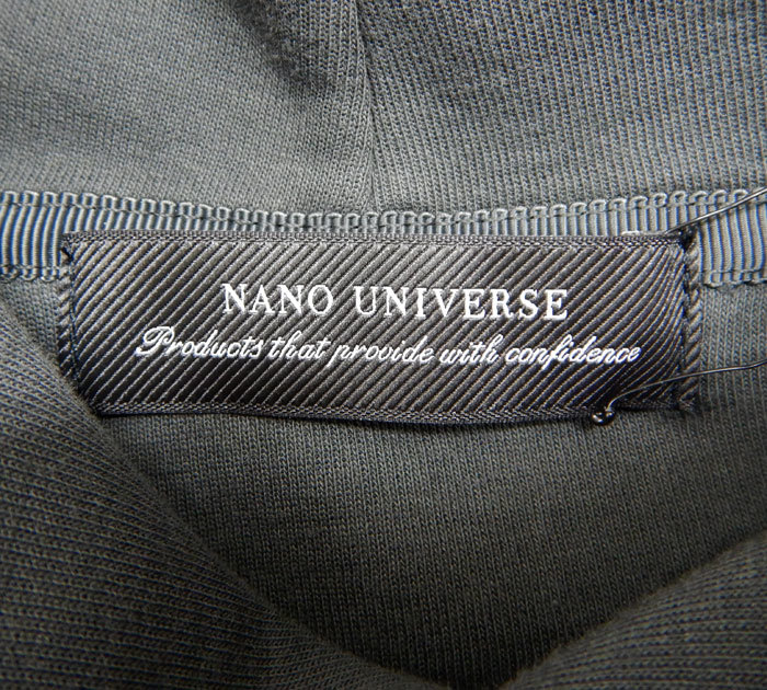  не использовался с биркой NANO UNIVERSE Nano Universe капот Parker FB2651 размер L угольно-серый мужской 