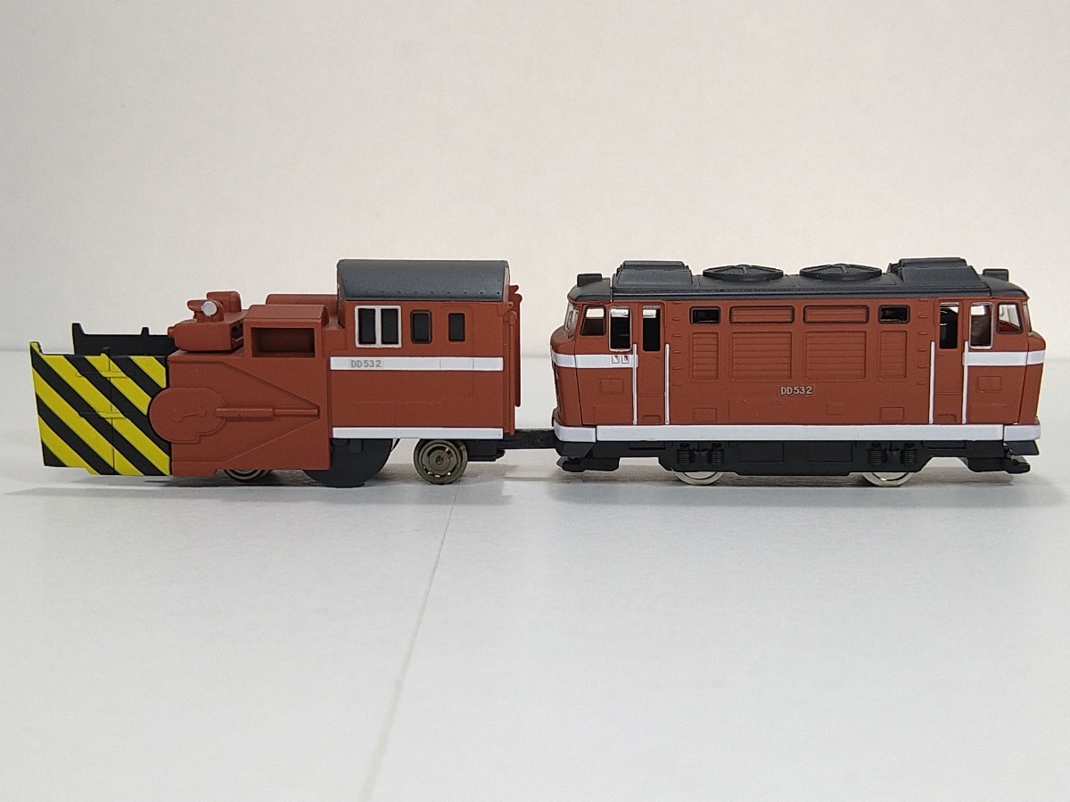 ① Bトレ N化 BANDAI動力 DD53形 (台車枠黒) 除雪車 1編成 組立 ① Bトレ N化 BANDAI動力 DD53形 (台車枠黒) 除雪車 1編成 組立