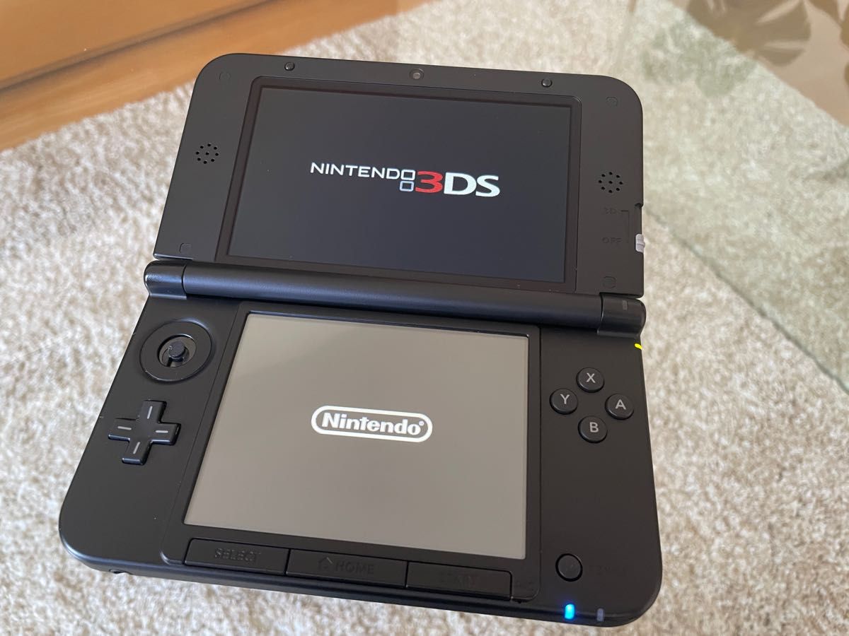 ニンテンドー3DS LL ブラック Nintendo 任天堂 充電器、ケース付
