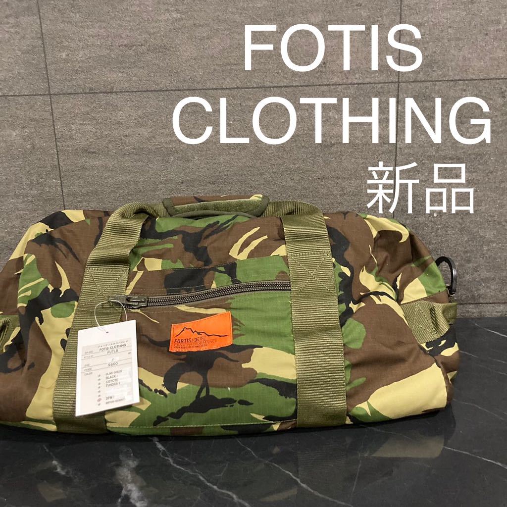 新品 定価10780円 FOTIS CLOTHING フォーティスクロージング ユーティリティバック ボストンバッグ UK カモフラ ミリタリー 玉mc2123_画像1