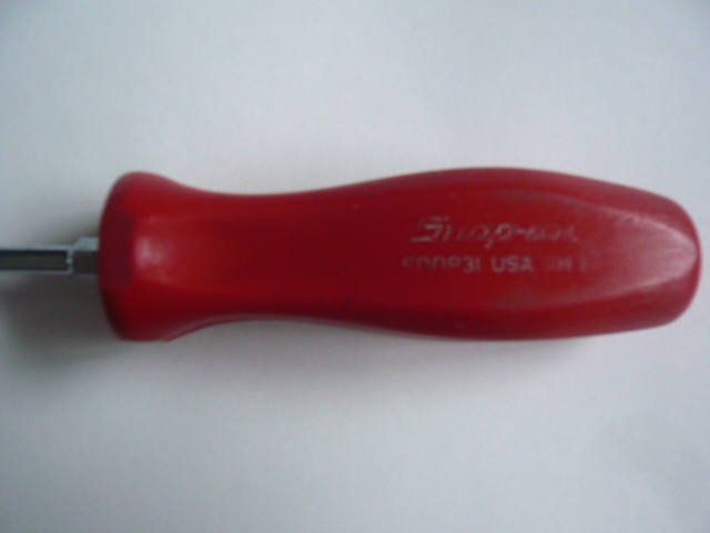 *Snap-on* Snap-on * old Logo * hard grip *SDDP31*NO.1* plus screwdriver * red * bolster attaching * rare *