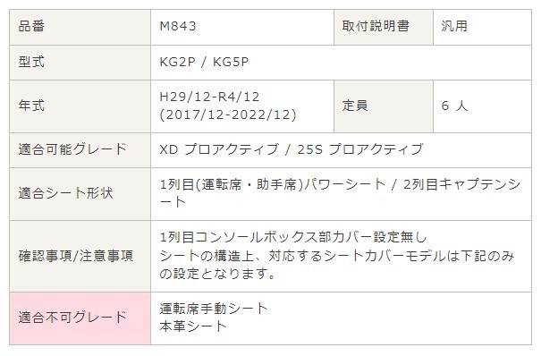 CX-8 シートカバー KG2P / KG5P ベレッツァ カジュアル 3列シート車 M843 シート 内装_画像3