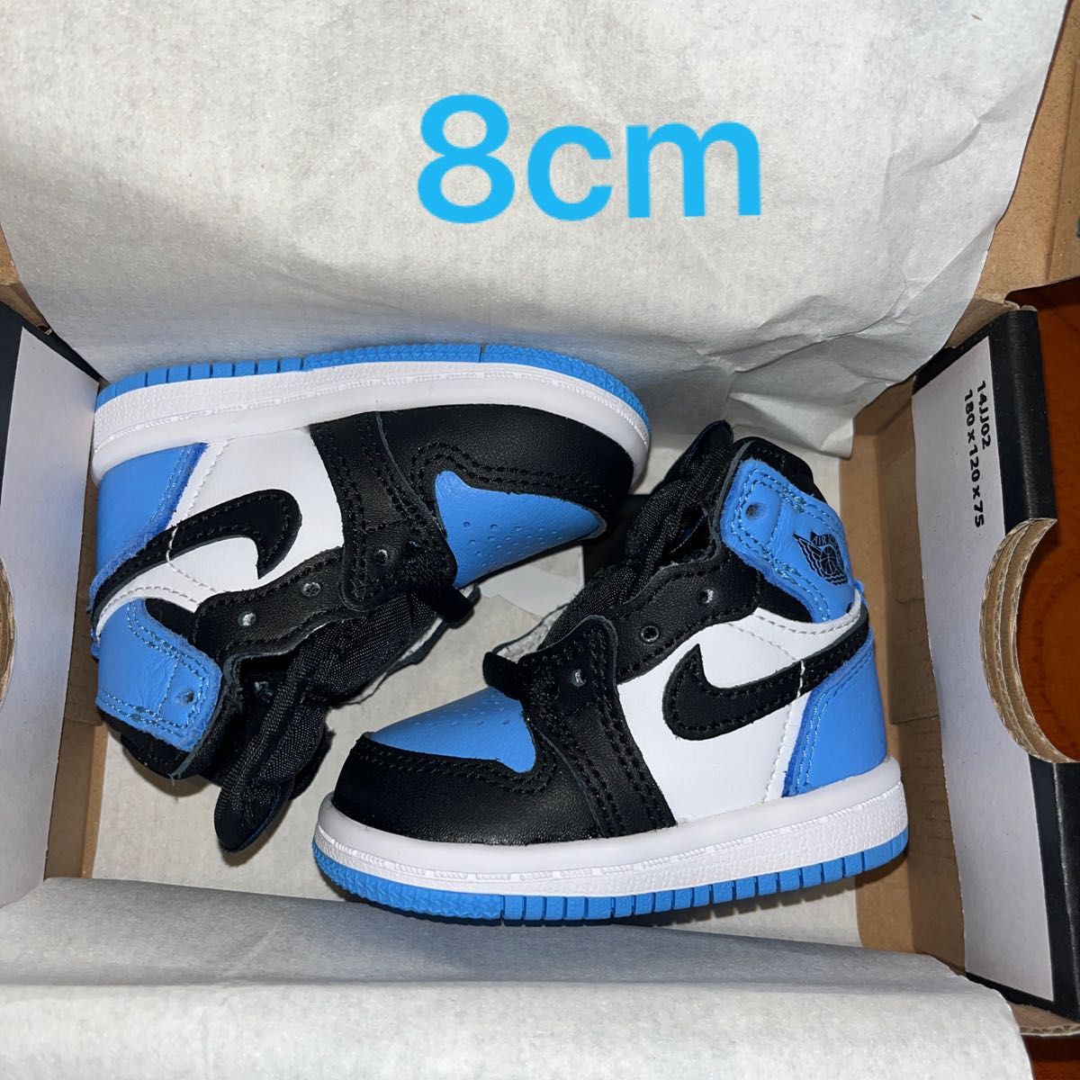 Nike TD Air Jordan 1 Retro High OG "University Blue/UNC Toe トドラー