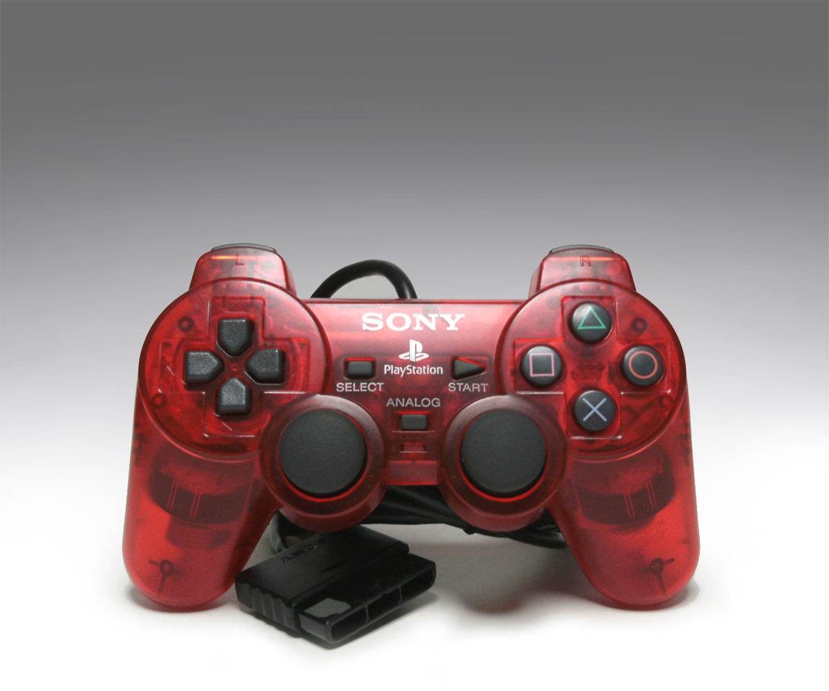 ● SONY 純正 PS2 アナログコントローラー SCPH-10010R クリムゾン・レッド 整備済み デュアルショック2 DUALSHOCK 2 Crimson Red SCE 赤_画像1