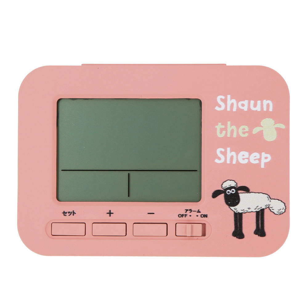 ☆ ショーン/ピンク ☆ キャラクター 電波おき時計 電波時計 ☆ ショーン/ピンク ☆ キャラクター 電波おき時計 電波時計