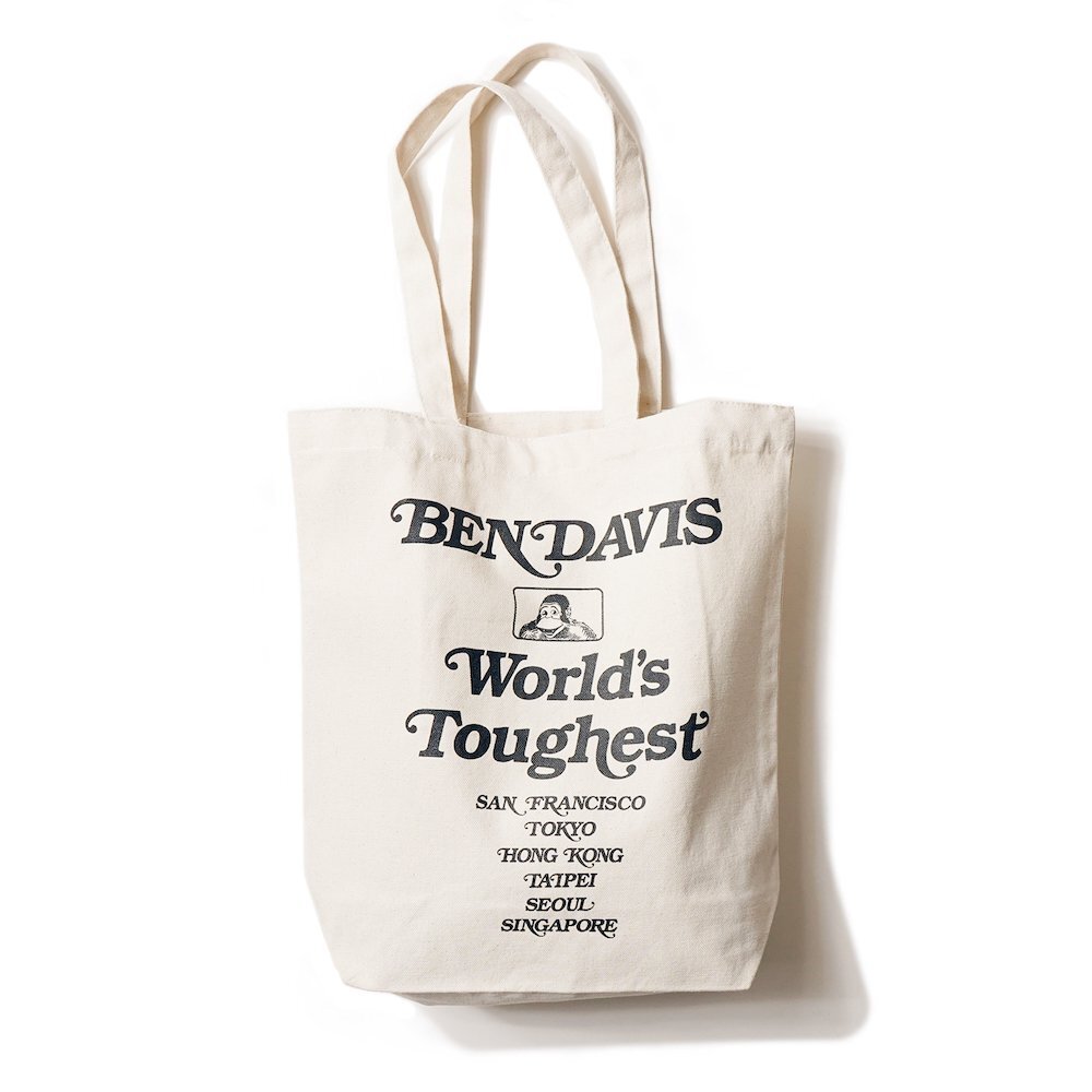 ☆ 8282A.WHITE/BLACK ☆ BENDAVIS ベンデイビス ORGANIC COTTON TOTE ベンデイビス トートバッグ BDW-8282 BEN DAVIS トートバック_画像1