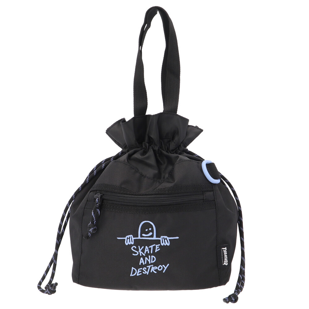 * BKSK * THRASHER Thrasher THR-266 Kinchaku Shoulder THRASHER Thrasher shoulder bag pouch shoulder bag shoulder 