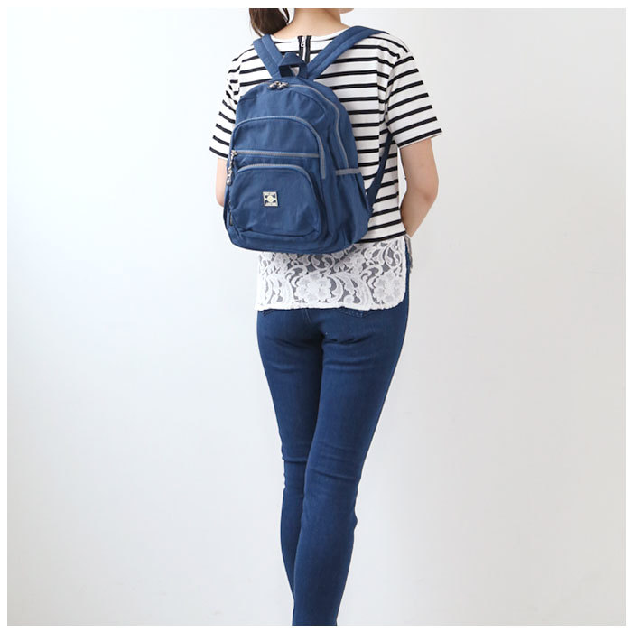 ☆ 61.NAVY ☆ Melody リュックサック リュック ナイロン 軽量 リュックサック バックパック レディース ナイロンバッグ デイパック_画像5